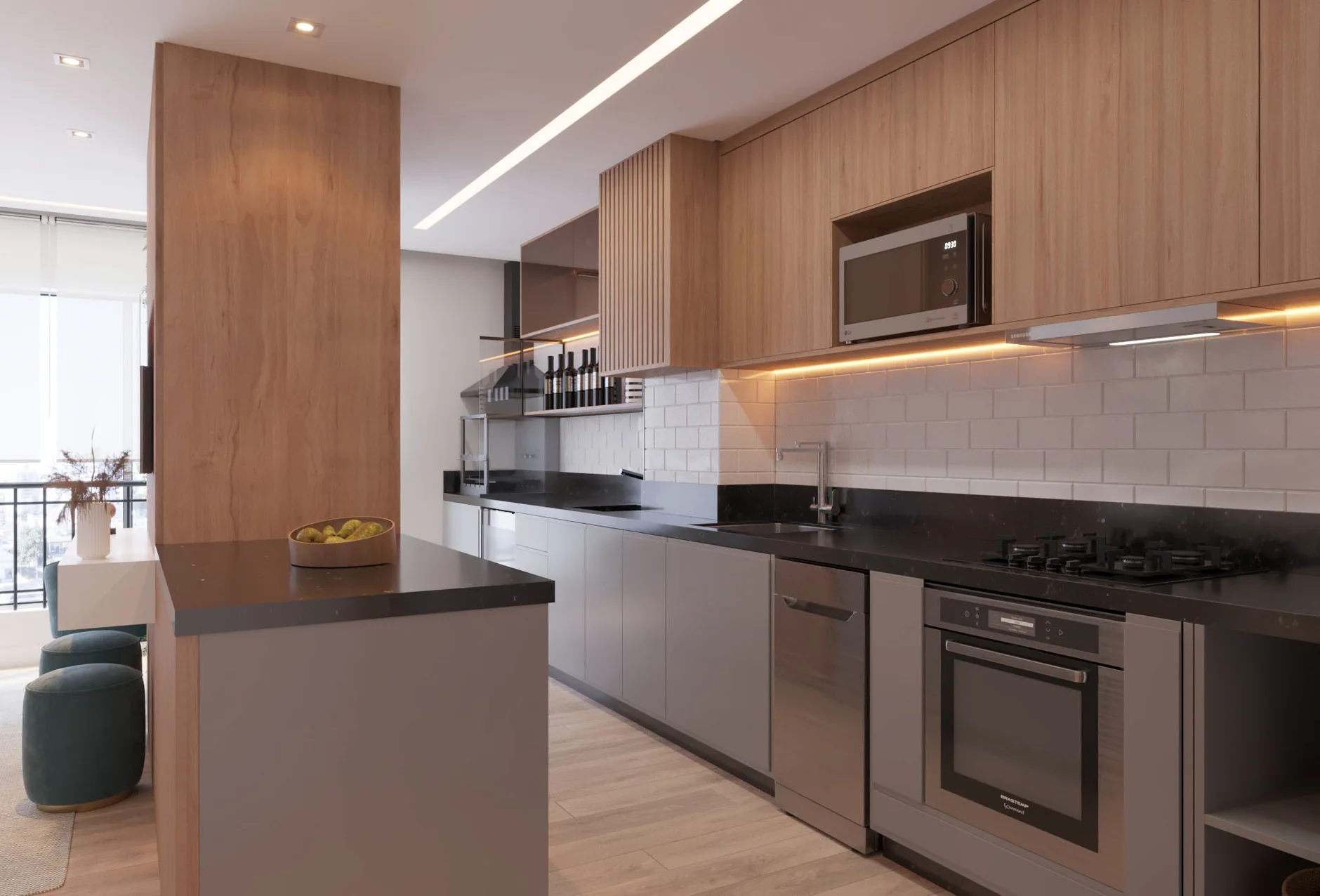 Apartamento Vila Augusta · 75 m², projeto de Laís Pinheiro Arquitetura