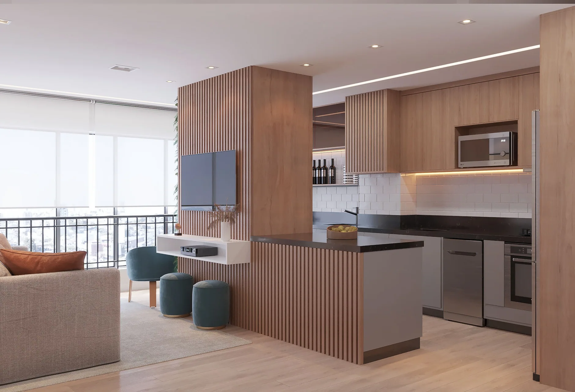 Apartamento Vila Augusta · 75 m², vista 3 do projeto
