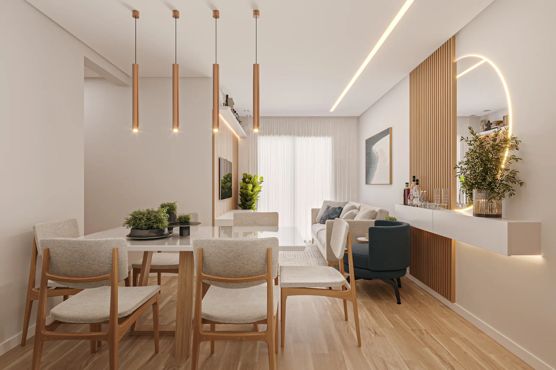 Apartamento Vila Augusta · 80 m², vista 2 do projeto