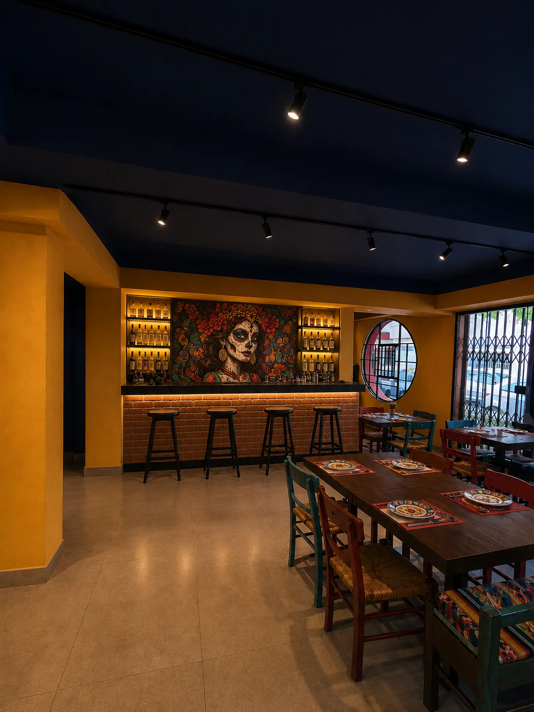 Restaurante Mexicano, vista 2 do projeto